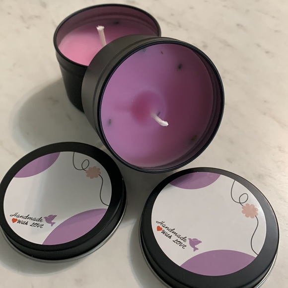 Handmade Soy Wax Candles Set of 2 - Soy Candles burns clean - Picture 6 of 6